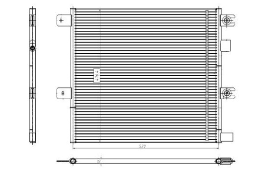 Condenser, air conditioning 350504 NRF, Image 5
