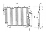 Condenser, air conditioning 35057 NRF