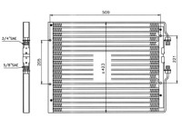 Condenser, air conditioning 35059 NRF