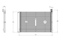 Condenser, air conditioning 350608 NRF