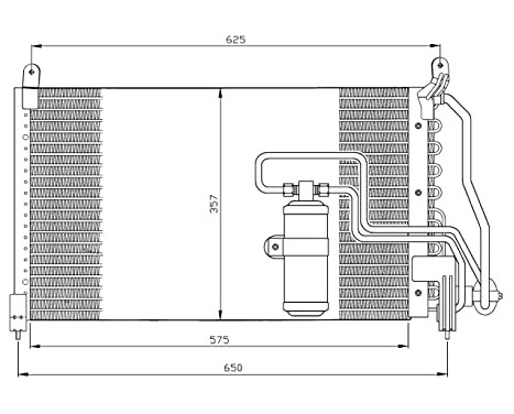 Condenser, air conditioning 35134 NRF, Image 2