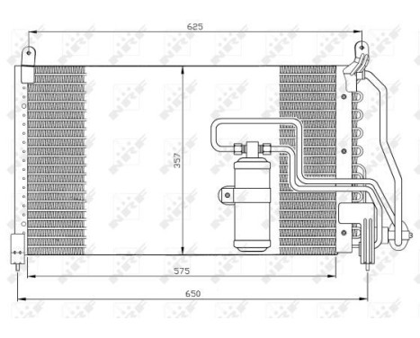 Condenser, air conditioning 35134 NRF, Image 3