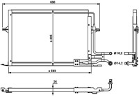 Condenser, air conditioning 35139 NRF