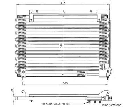 Condenser, air conditioning 35191 NRF, Image 6