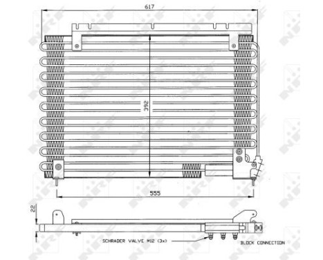 Condenser, air conditioning 35191 NRF, Image 5