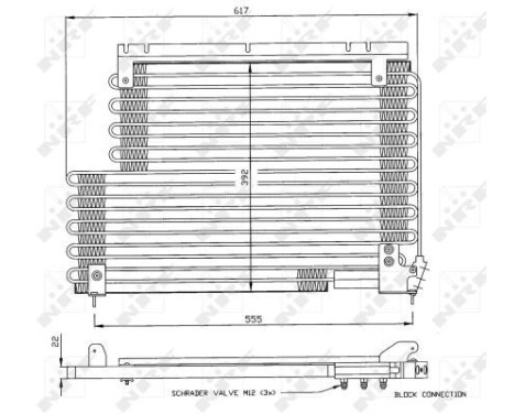 Condenser, air conditioning 35192 NRF, Image 2