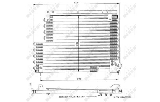 Condenser, air conditioning 35192 NRF, Image 2