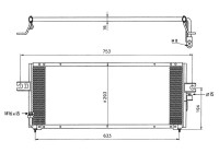 Condenser, air conditioning 35331 NRF