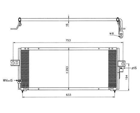 Condenser, air conditioning 35331 NRF