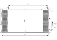 Condenser, air conditioning 35346 NRF