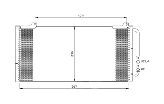 Condenser, air conditioning 35346 NRF, Image 5