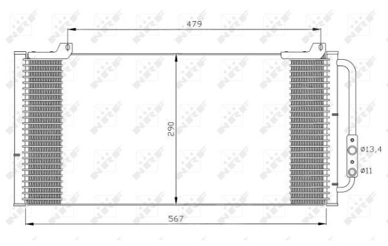 Condenser, air conditioning 35346 NRF, Image 6