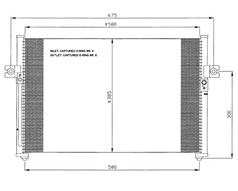 Condenser, air conditioning 35389 NRF, Image 2