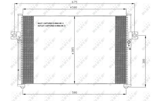 Condenser, air conditioning 35389 NRF, Image 3