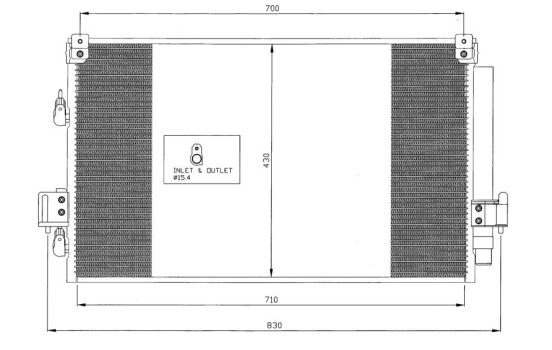 Condenser, air conditioning 35415 NRF