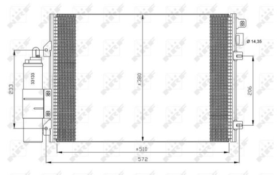 Condenser, air conditioning 35771 NRF, Image 4