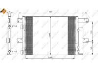 Condenser, air conditioning 35896 NRF