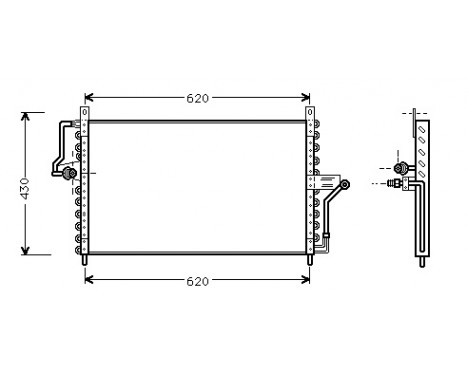 Condenser, air conditioning 37005223 International Radiators