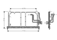 Condenser, air conditioning 37005224 International Radiators