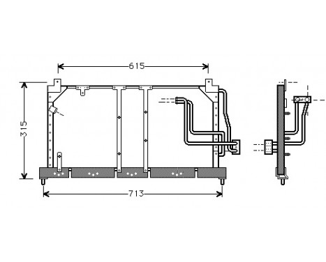 Condenser, air conditioning 37005224 International Radiators