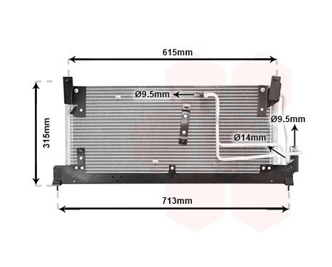 Condenser, air conditioning 37005224 International Radiators, Image 2