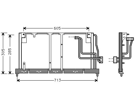 Condenser, air conditioning 37005225 International Radiators
