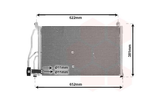 Condenser, air conditioning 37005231 International Radiators, Image 2