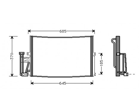 Condenser, air conditioning 37005241 International Radiators