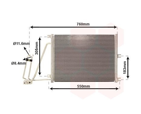 Condenser, air conditioning 37005265 International Radiators, Image 2