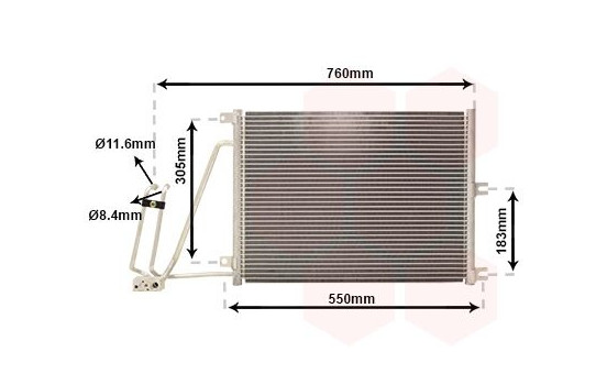 Condenser, air conditioning 37005265 International Radiators, Image 2