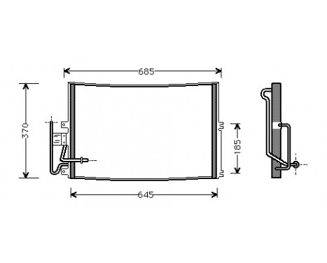 Condenser, air conditioning 37005274 International Radiators