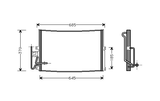 Condenser, air conditioning 37005274 International Radiators