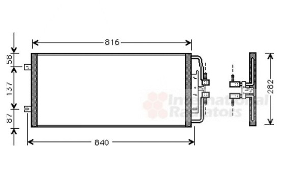 Condenser, air conditioning 37005302 International Radiators, Image 2