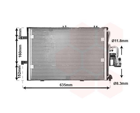 Condenser, air conditioning 37005309 International Radiators, Image 2
