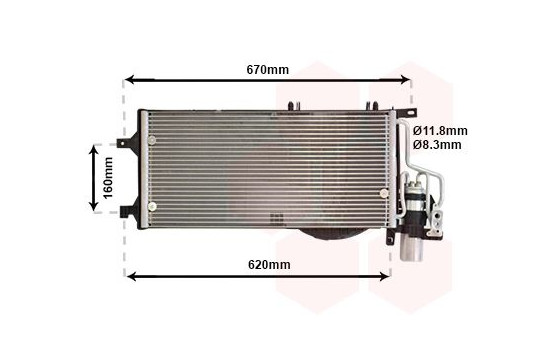 Condenser, air conditioning 37005310 International Radiators, Image 2