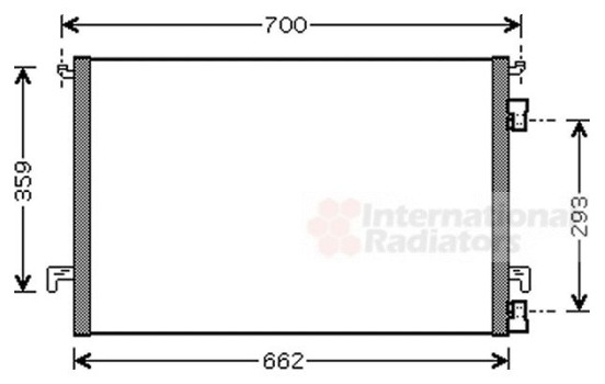 Condenser, air conditioning 37005334 International Radiators, Image 2