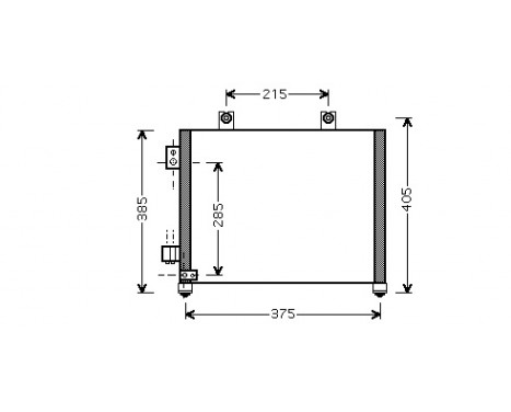Condenser, air conditioning 37005342 International Radiators