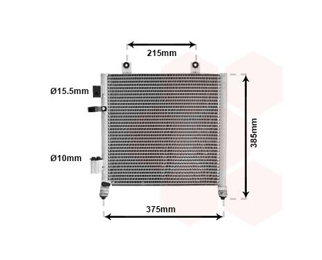 Condenser, air conditioning 37005342 International Radiators, Image 2