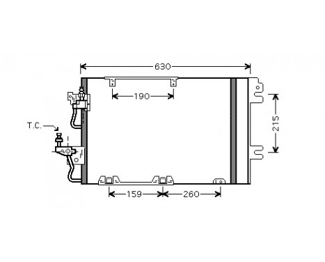 Condenser, air conditioning 37005367 International Radiators
