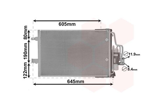 Condenser, air conditioning 37005369 International Radiators, Image 2