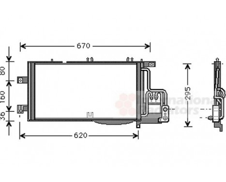 Condenser, air conditioning 37005370 International Radiators, Image 2