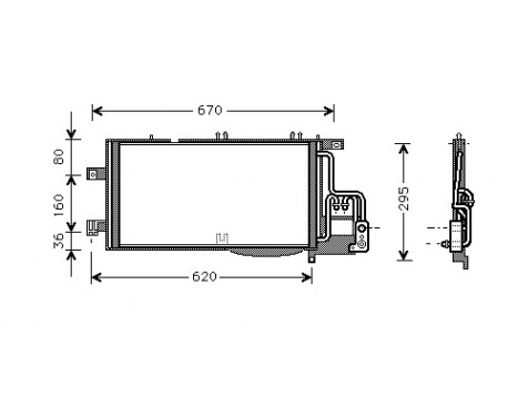 Condenser, air conditioning 37005370 International Radiators