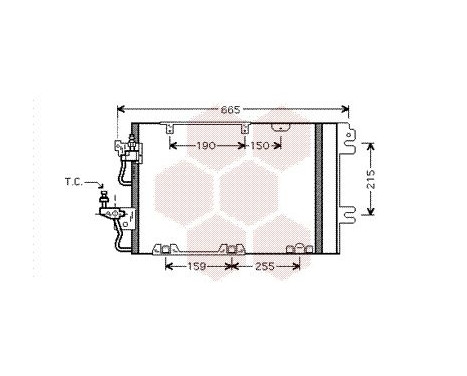 Condenser, air conditioning 37005384 International Radiators, Image 2