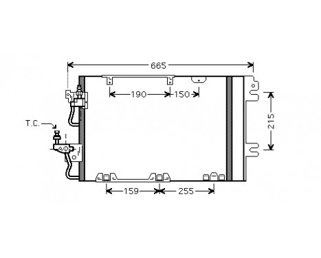 Condenser, air conditioning 37005384 International Radiators