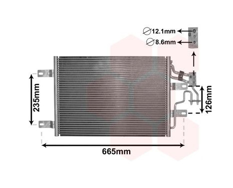 Condenser, air conditioning 37005394 International Radiators, Image 2