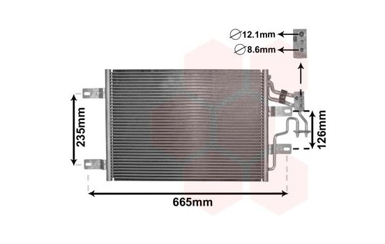 Condenser, air conditioning 37005394 International Radiators, Image 2