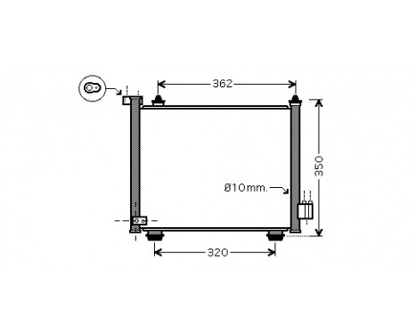 Condenser, air conditioning 37005402 International Radiators