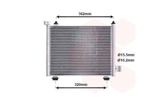 Condenser, air conditioning 37005402 International Radiators, Image 2