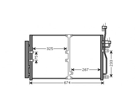 Condenser, air conditioning 37005425 International Radiators
