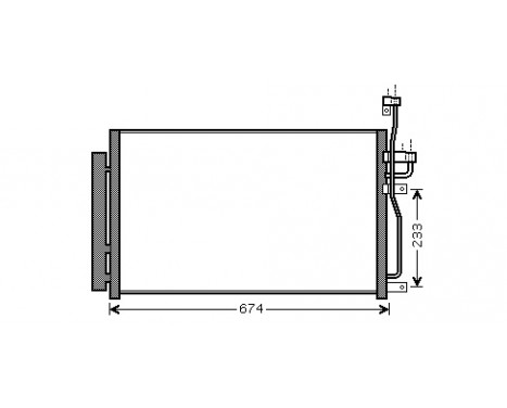 Condenser, air conditioning 37005433 International Radiators